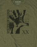 Miniatyrbild 3 av 4: System Of A Down T Shirt Intoxicated Band Logo Official Mens Military Green