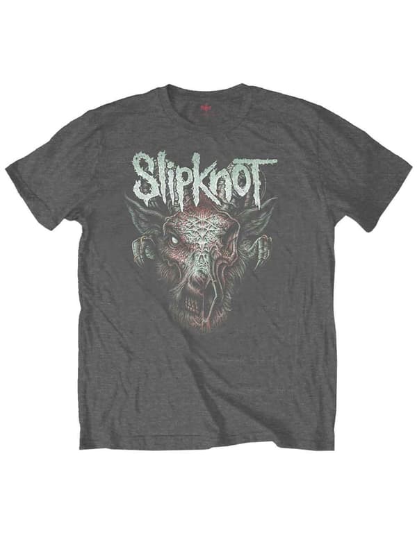 Slipknot Kids T Shirt Infected Goat Official Charcoal Grey (Ages 3-14 yrs)