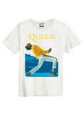 Miniatyrbild 1 av 4: Queen T Shirt Freddie Triangle Official Amplified Unisex Vintage White