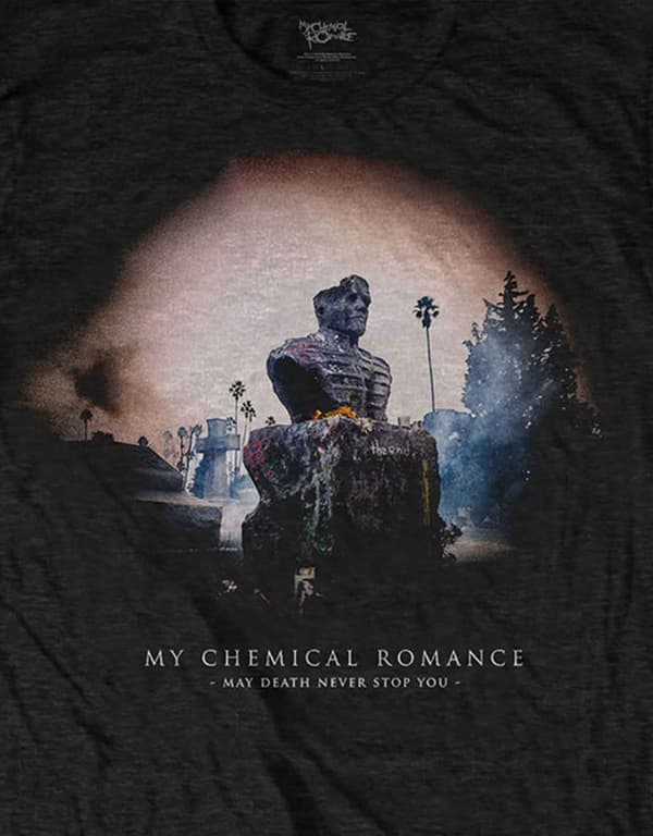 My Chemical Romance T Shirt May Death Cover Band Logo Official Mens Black