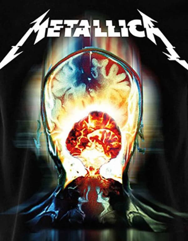 Metallica T Shirt Exploded Band Logo Official Mens Black