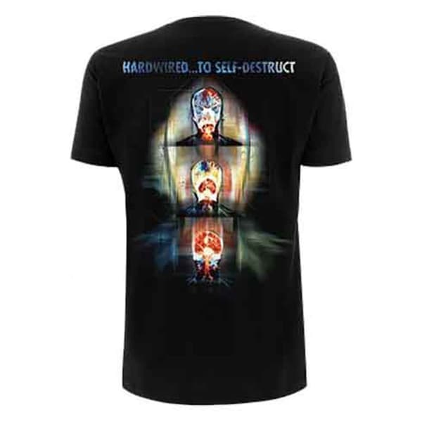 Metallica T Shirt Exploded Band Logo Official Mens Black