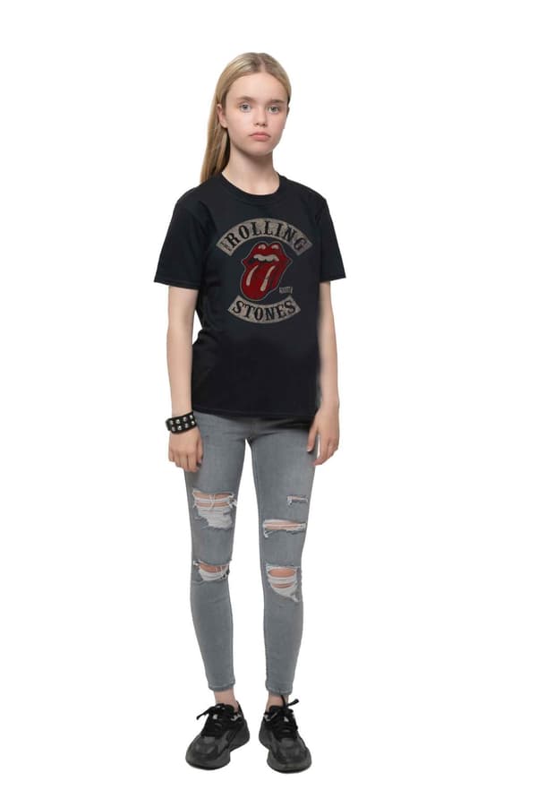 The Rolling Stones Kids T Shirt Tour 78 Band Logo Official Black Ages 1-14 yrs