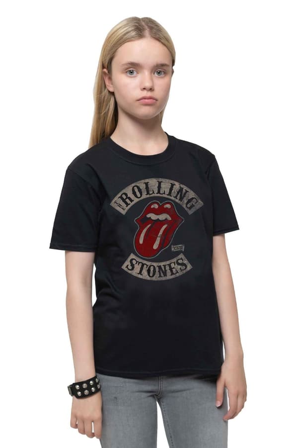The Rolling Stones Kids T Shirt Tour 78 Band Logo Official Black Ages 1-14 yrs Black Small (5/6 Yrs)
