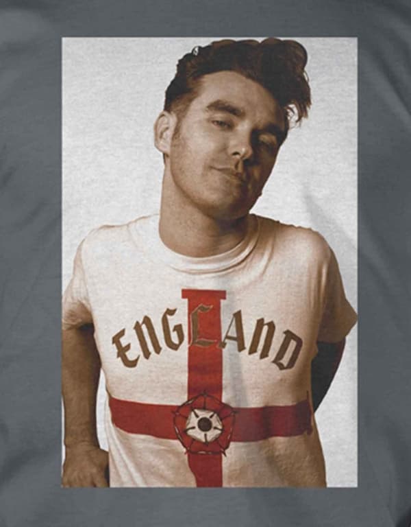 Morrissey T Shirt Glamorous Glue Portrait Official Mens Grey