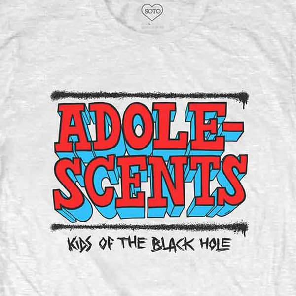 The Adolescents T Shirt Kids Of The Black Hole Band Logo Official Mens