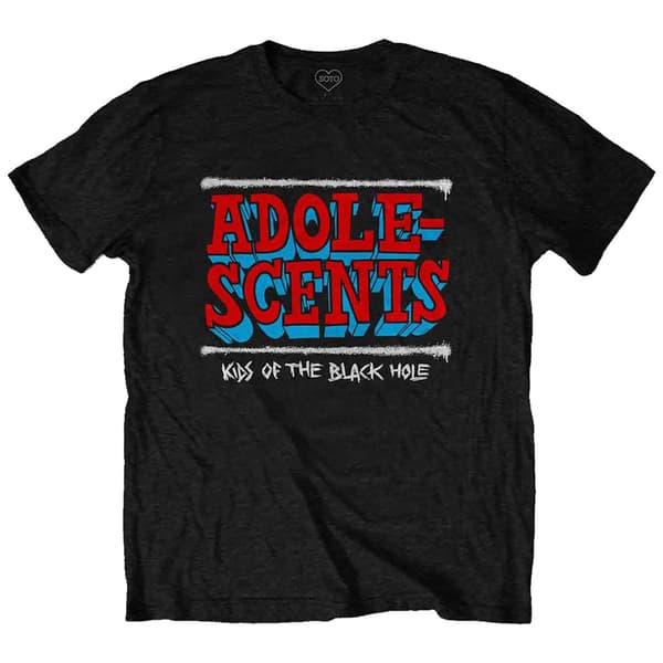 The Adolescents T Shirt Kids Of The Black Hole Band Logo Official Mens