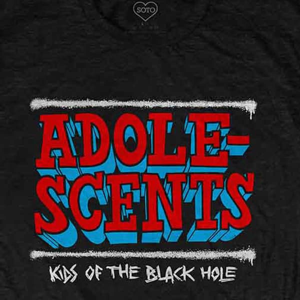 The Adolescents T Shirt Kids Of The Black Hole Band Logo Official Mens