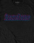 Miniatyrbild 3 av 4: Incubus T Shirt Trippy Neon Band Logo Official Mens Black
