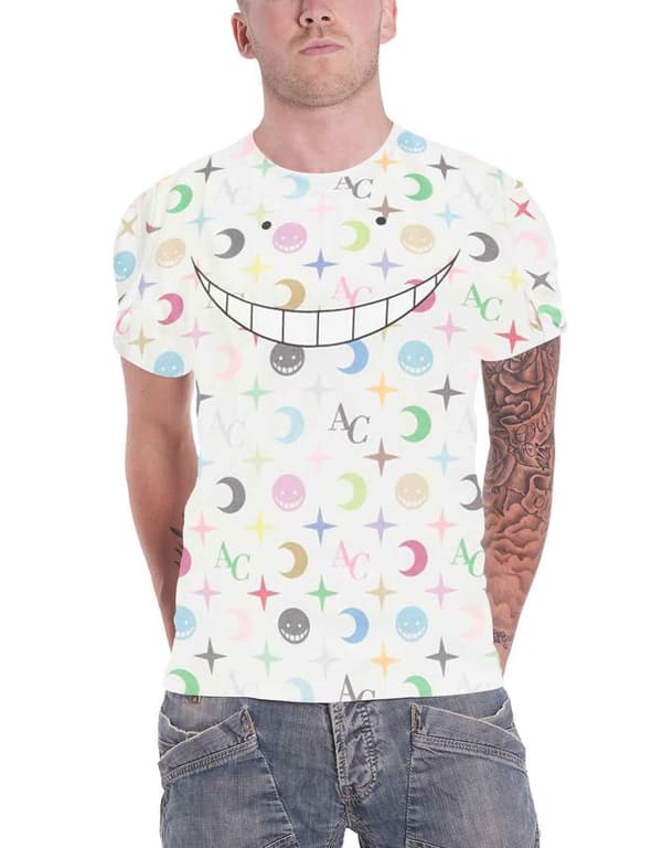 Assassination Classroom T Shirt Koro Sensei All Over Print Official Mens White