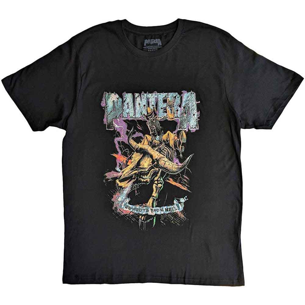Pantera T Shirt Womens cowboys from hell vintage Official Black skinny fit