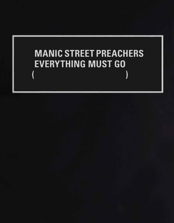 Manic Street Preachers T Shirt Everything Must Go Official Mens Black
