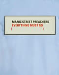 Miniatyrbild 3 av 4: Manic Street Preachers T Shirt Everything Must Go Logo Official Mens Blue