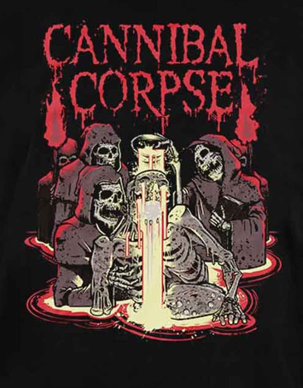 Cannibal Corpse T Shirt Acid band logo Official Mens Black