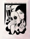 Miniatyrbild 3 av 4: Bring Me The Horizon T Shirt Womens Plague band logo Official White skinny fit