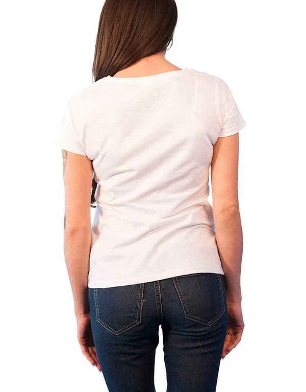 Bring Me The Horizon T Shirt Womens Plague band logo Official White skinny fit