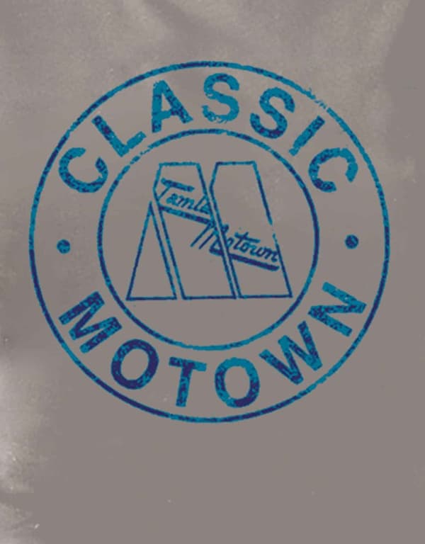 Motown T Shirt womens Classic Circle logo Official Grey skinny fit