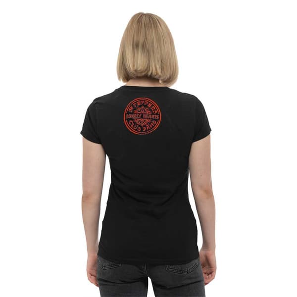 The Beatles T Shirt Sgt Pepper Album Cover Official Womens Black Skinny Fit