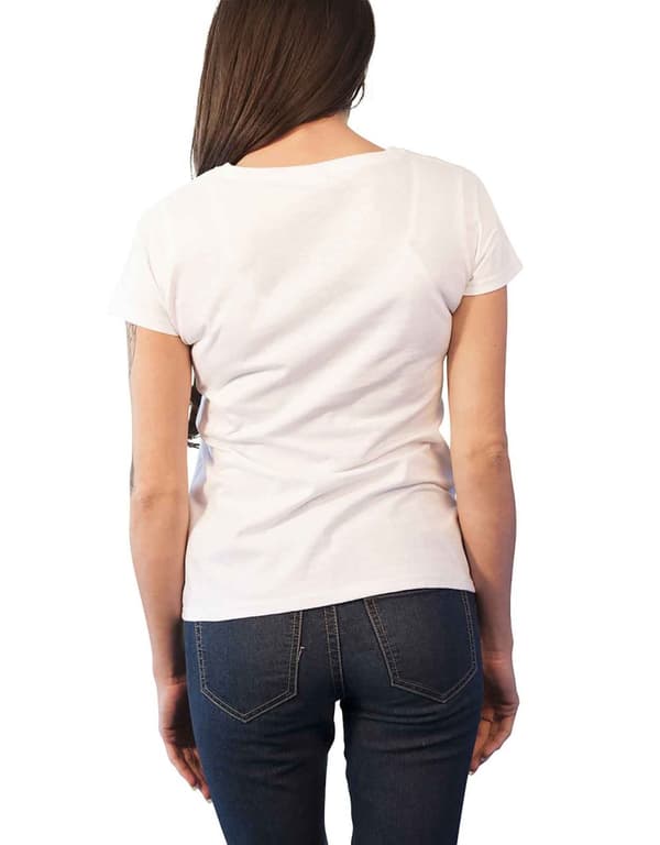 The Doors T Shirt Womens Waiting For The Sun Official white skinny fit