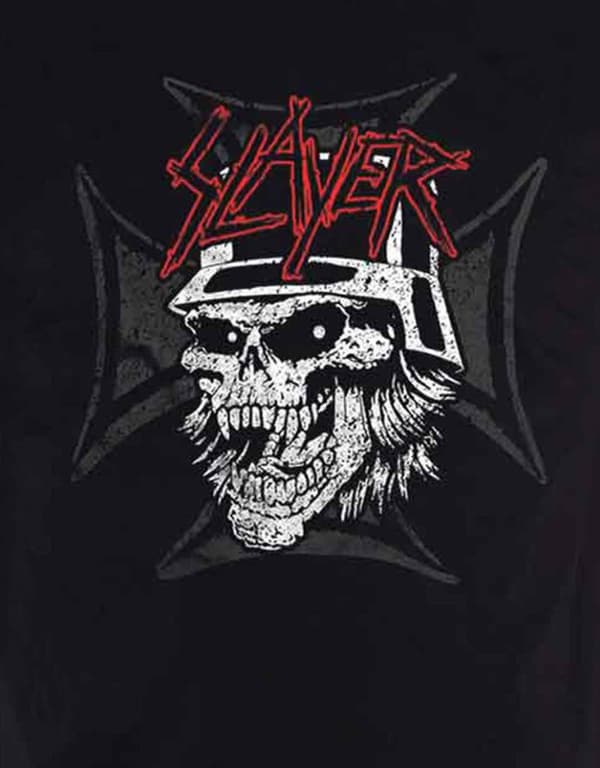 Slayer T Shirt Graphic Skull Band Logo Official Mens Black
