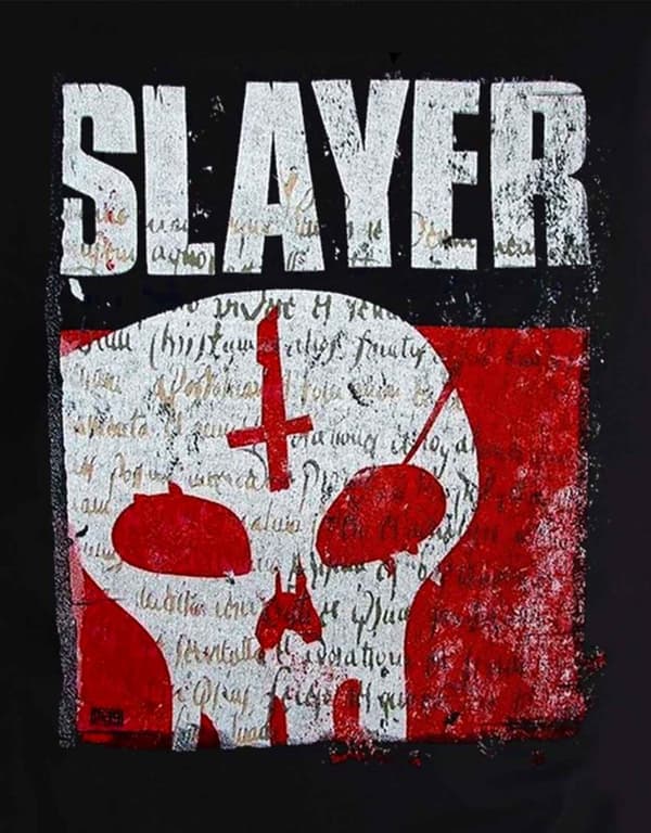 Slayer T Shirt Undisputed Attitude Skull band logo Official Mens Black Shirt