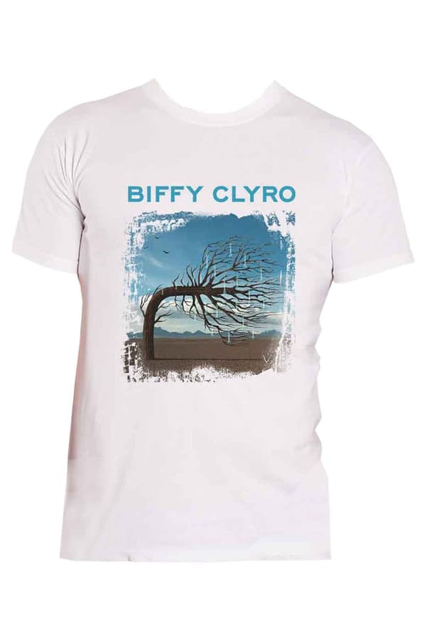 Biffy Clyro Opposites Distressed Album Cover Official Mens White T Shirt