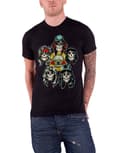 Miniatyrbild 1 av 4: Guns N Roses T Shirt Vintage Heads Distressed Logo Official Mens Black