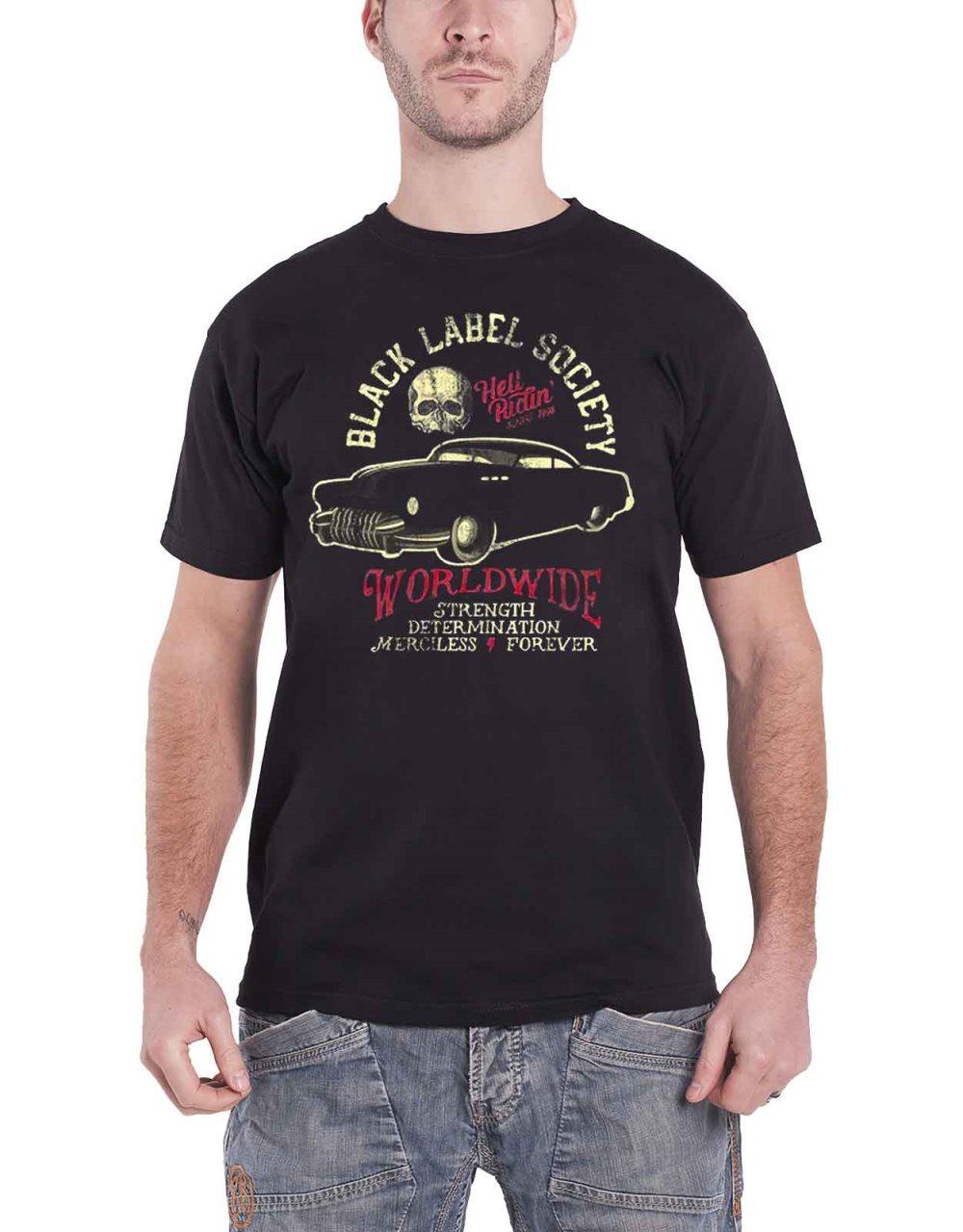 Black Label Society Mens T Shirt Black Hell Riding Hot Rod SDMF Official