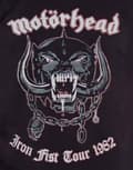 Miniatyrbild 3 av 4: Motorhead T Shirt Iron Fist Tour 1982 Warpig Band Logo Official Mens Black