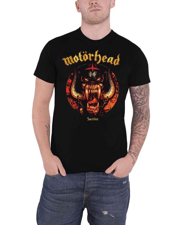 Motorhead T Shirt Sacrifice Warpig band logo Official Mens Black Black XXL