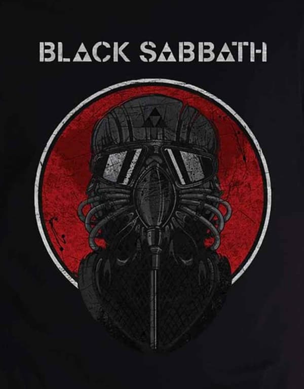 Black Sabbath T Shirt Live 2014 band logo distressed Official Mens