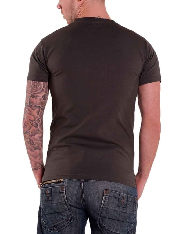David Bowie T Shirt Aladdin Sane Face Logo Official Mens Charcoal Grey