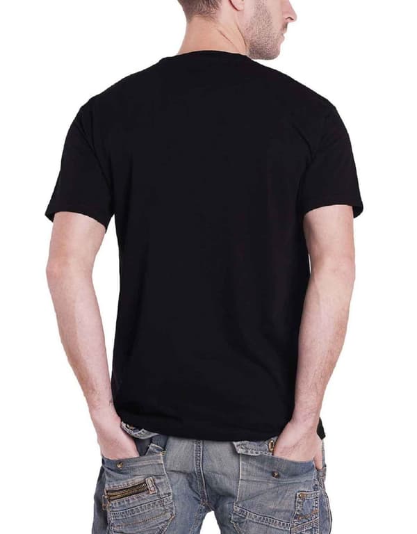 Jimi Hendrix T Shirt Swirly Text Band Logo Hippie Official Mens Black