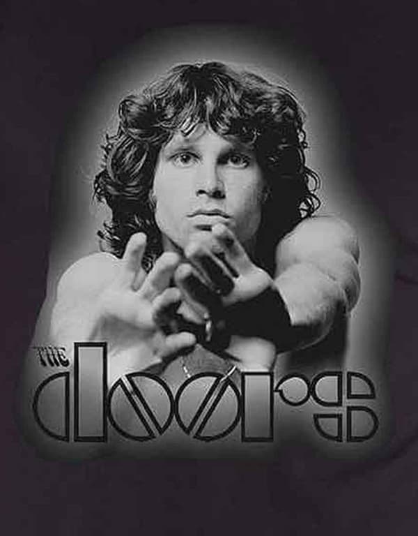 The Doors T Shirt Jim Morrison Break On Through Fade Official Mens Black