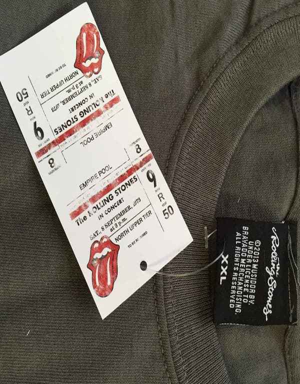 The Rolling Stones T Shirt British Tongue Official Womens Grey Skinny Fit 10