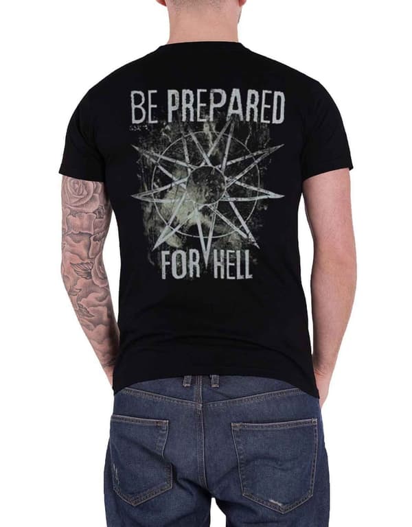 Slipknot Skull Group band logo Official Mens Black T Shirt