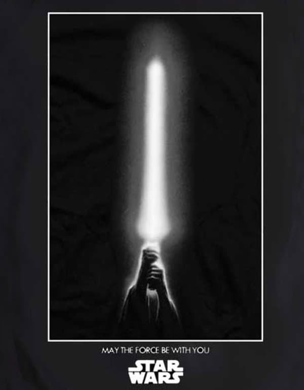 Star Wars Mens T Shirt Black May The Force Be With You Official