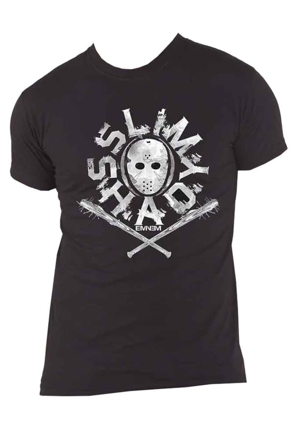 Eminem T Shirt Slim Shady Mask Logo Official Mens Black