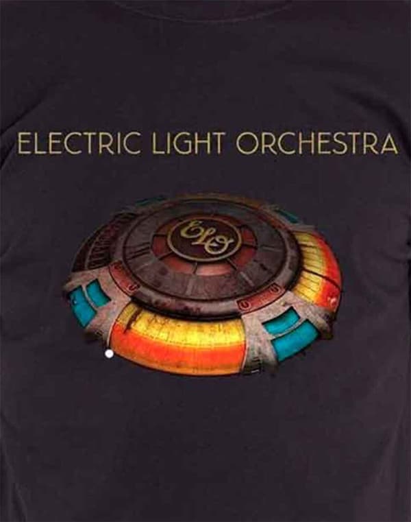 Electric Light Orchestra T Shirt ELO Mr Blue Sky Band Logo Official Mens Black