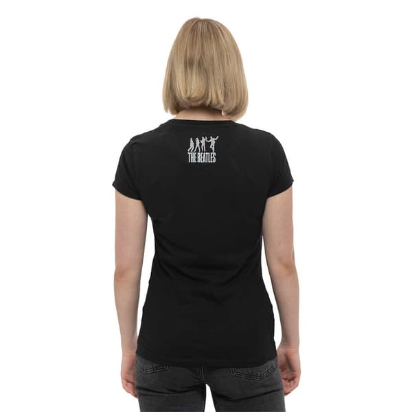The Beatles at The Cavern Official Womens Black Skinny Fit T Shirt