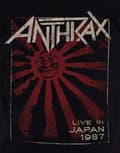 Miniatyrbild 3 av 4: Anthrax T Shirt Live In Japan 1987 band logo Official Mens Black
