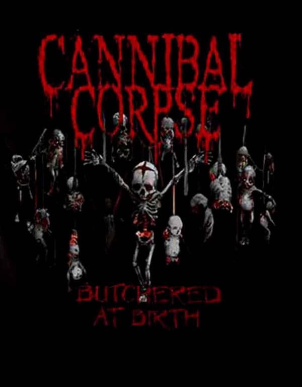 Cannibal Corpse Butchered At Birth 2015 Official Mens Black T Shirt