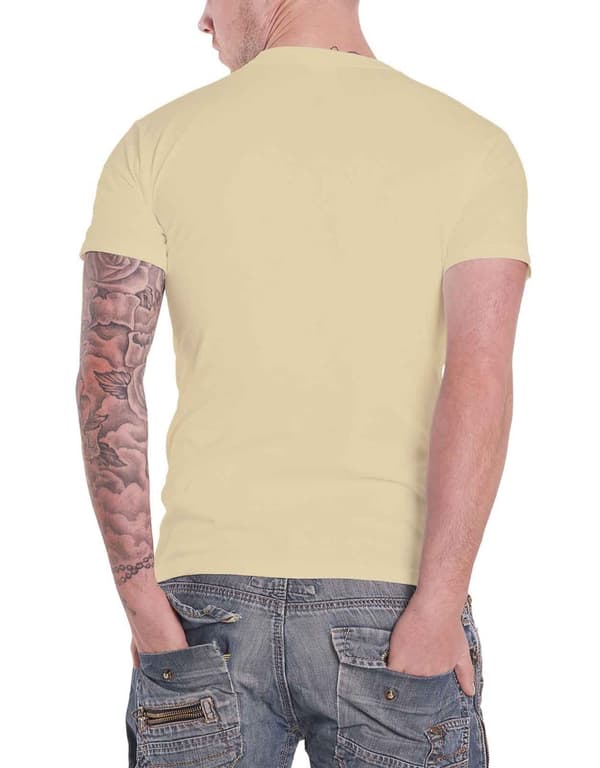 The Band Mens T Shirt Beige Last Waltz Band Circle Logo Official