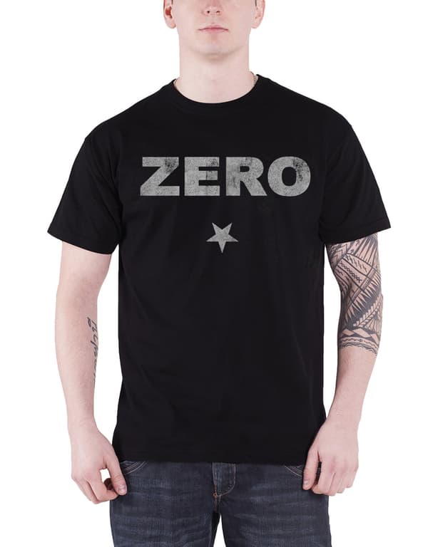 The Smashing Pumpkins T Shirt Zero band logo Official Mens Black