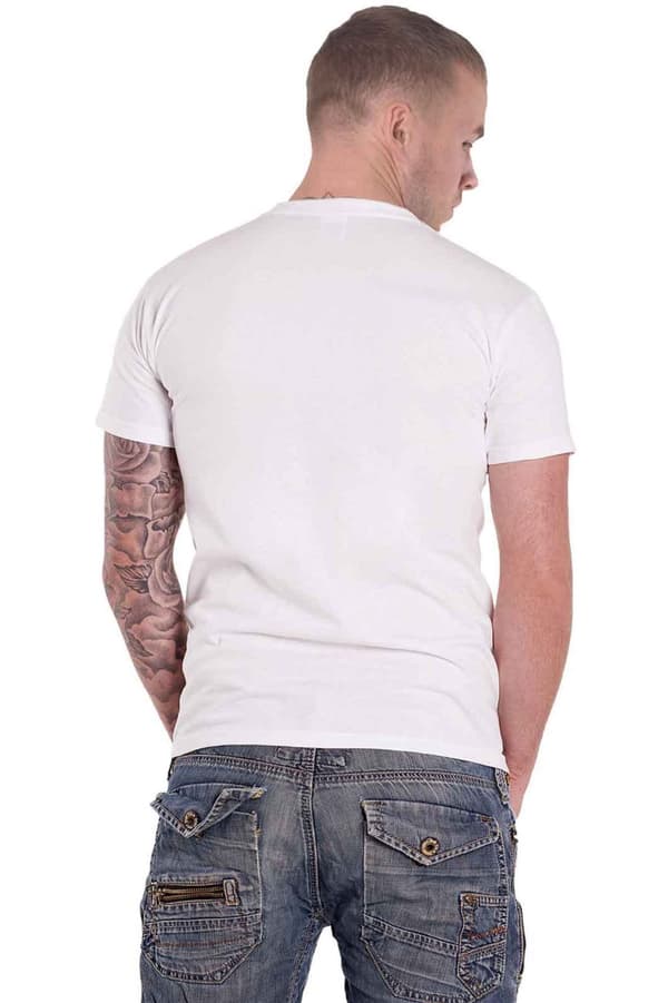 Green Day T Shirt Dookie hall of fame band logo Official Mens White