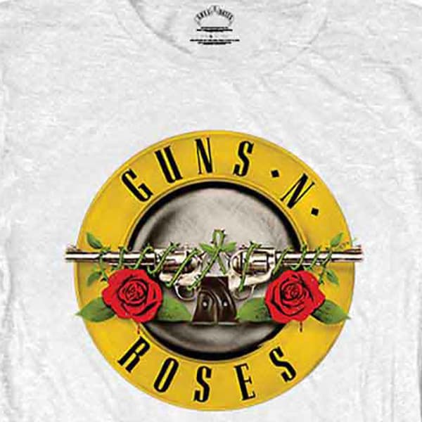 Guns N Roses T Shirt Classic Pistols Band Logo Official Womens Skinny Fit