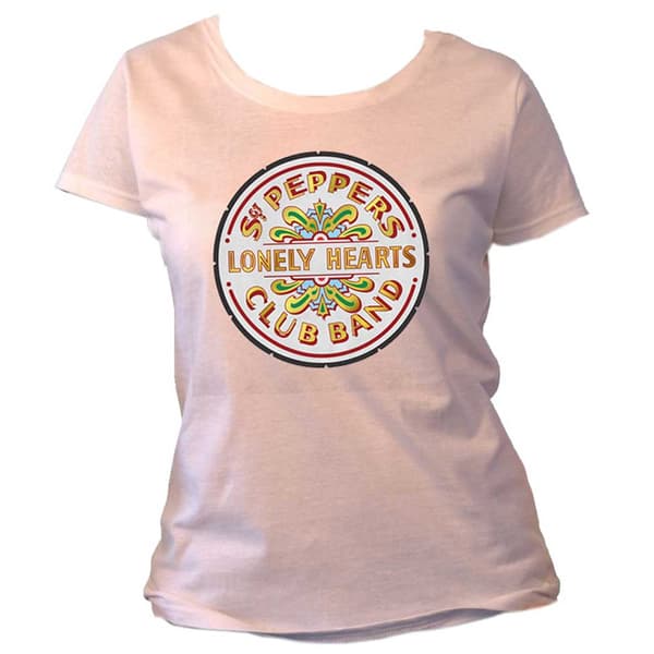 The Beatles T Shirt Sgt Pepper Drum Official Womens super Skinny Fit