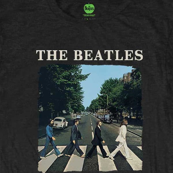 The Beatles Abbey Road and Logo Womens Skinny Fit T Shirt