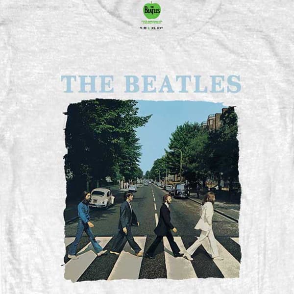 The Beatles Abbey Road and Logo Womens Skinny Fit T Shirt