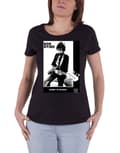 Miniatyrbild 1 av 3: Bob Dylan T Shirt Blowing in the Wind Official Womens Skinny Fit Black